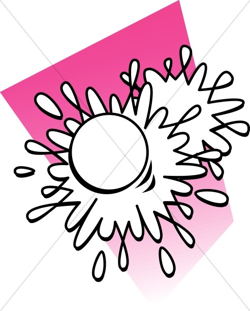 Paintball Splats with Pink Background Thumbnail Showcase