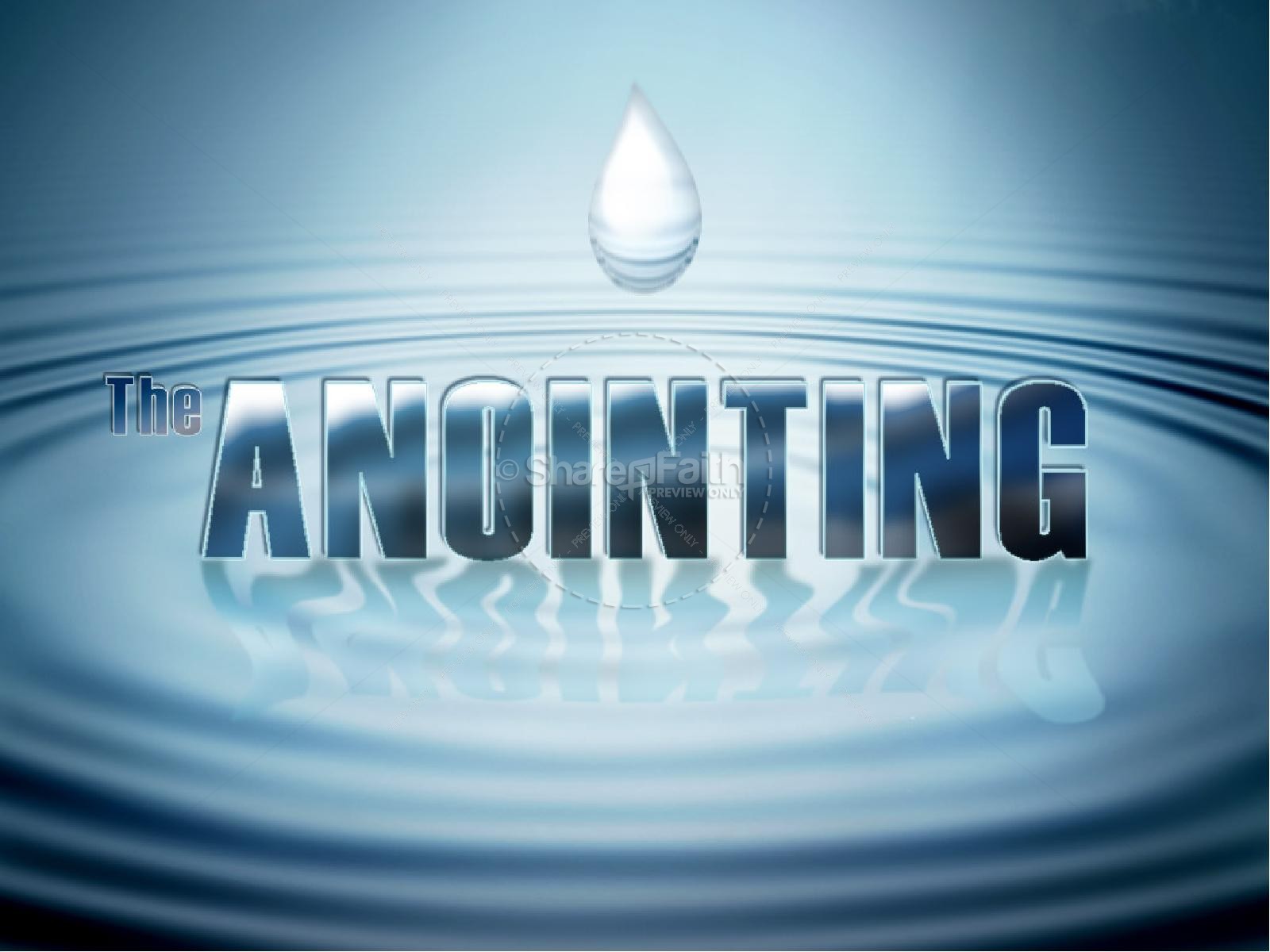 The Anointing with Water | slide 1