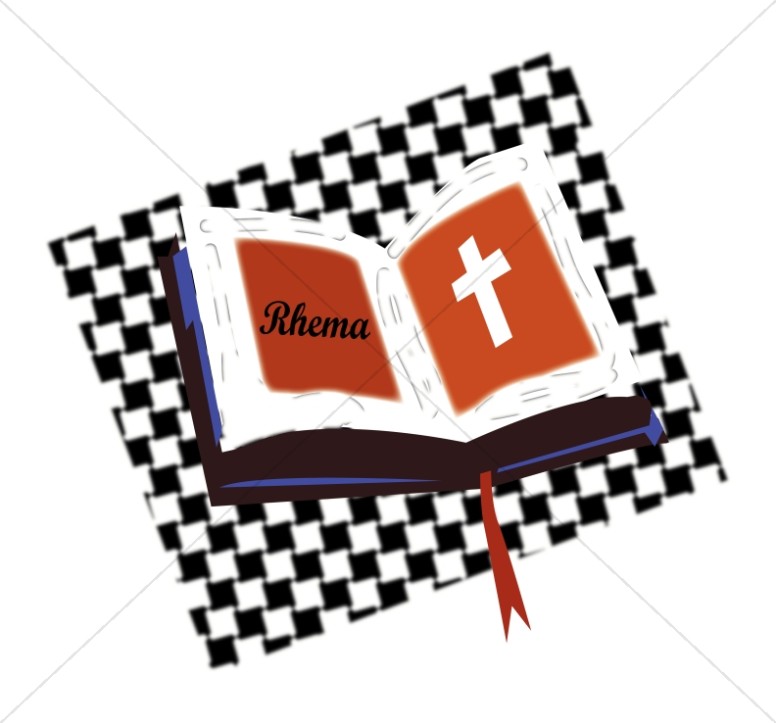 Open Bible on Checkered Pattern Thumbnail Showcase