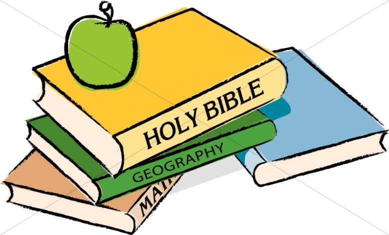 Bible with Books and an Apple Thumbnail Showcase