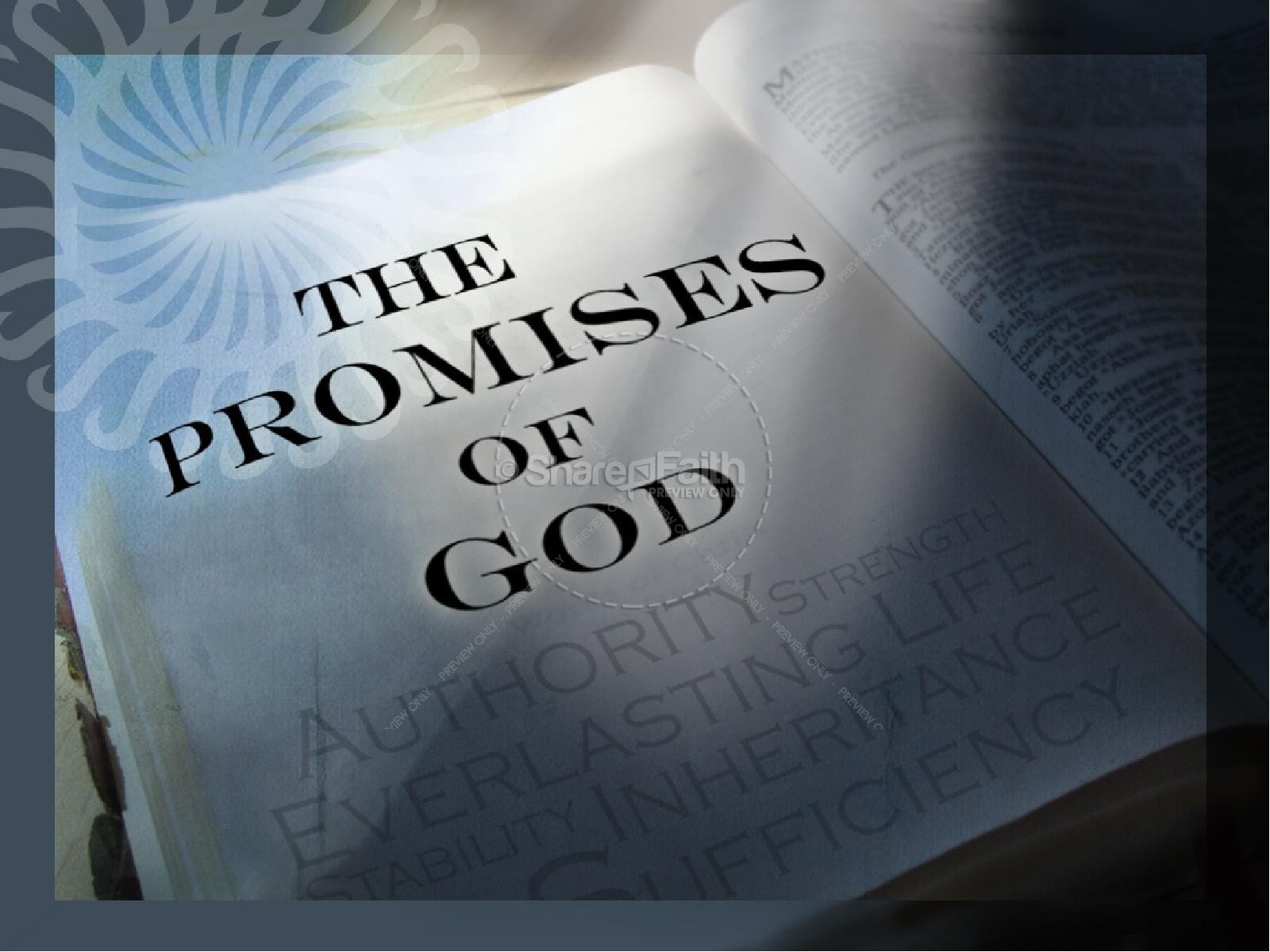 Promises of God PowerPoint Thumbnail 1