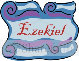 Ezekiel Scroll | Books of the Bible Word Art