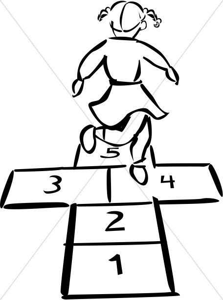 Hopscotch in Black and White Thumbnail Showcase