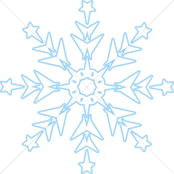 Subtle Blue Snowflake Thumbnail Showcase