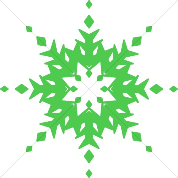 Condensed Green Snowflake Thumbnail Showcase