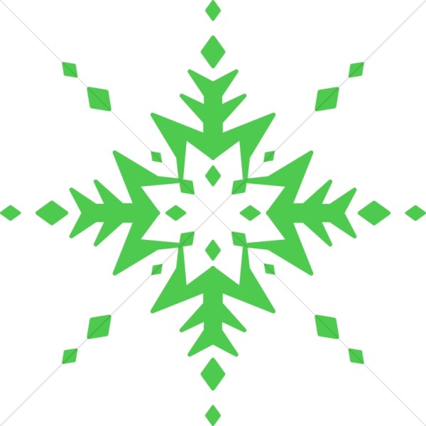 Extremely Green Snowflake Thumbnail Showcase