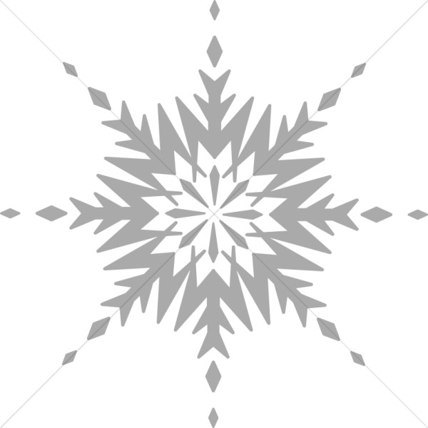 Grayscale Circular Snowflake Thumbnail Showcase