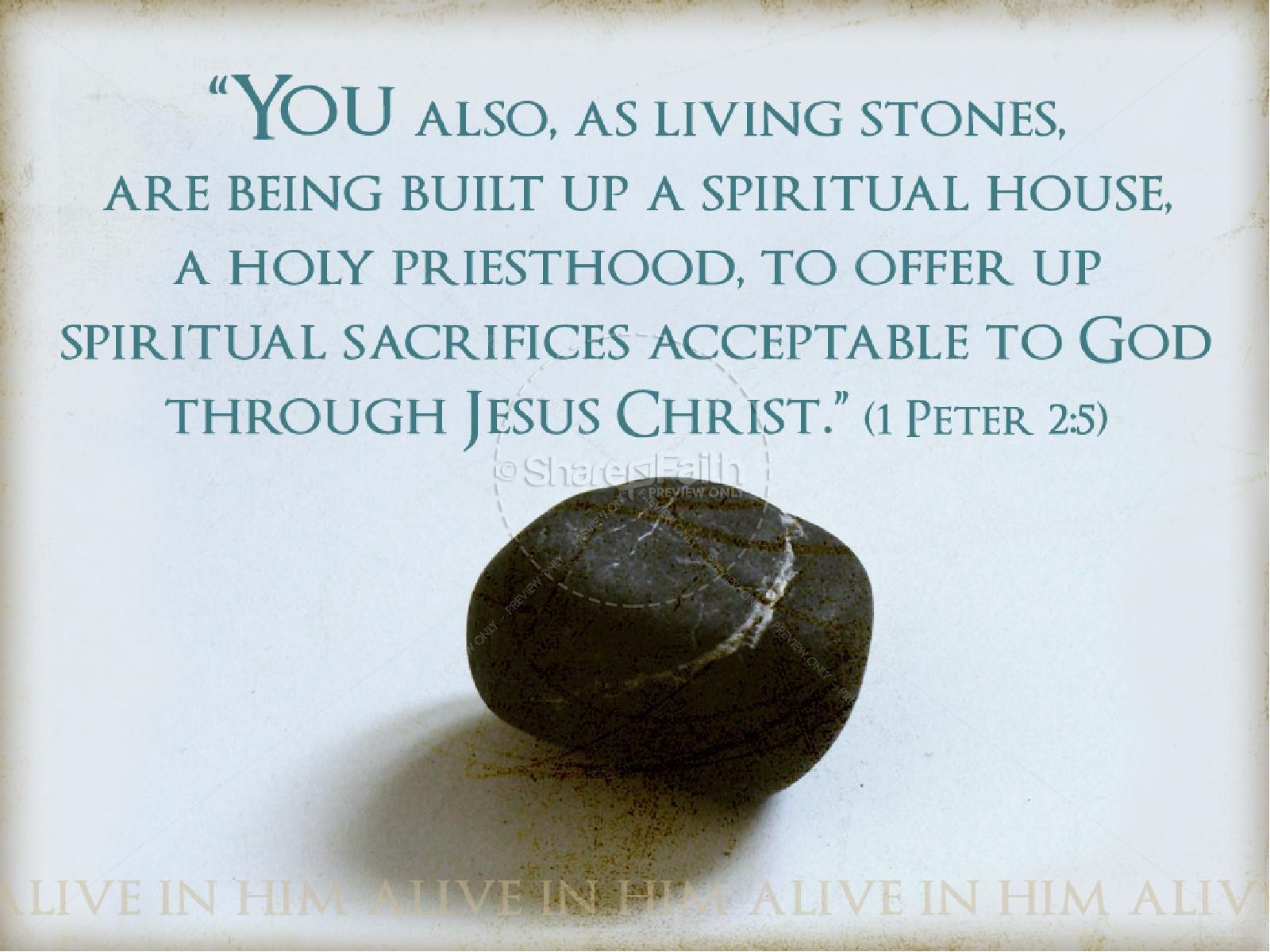 Living Stones PowerPoint Thumbnail 2