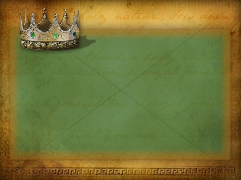 Text Ready Background with a Crown Thumbnail Showcase