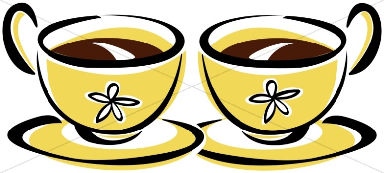 Two Coffee Cups Clipart Thumbnail Showcase