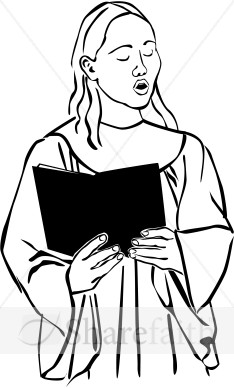 Choir Singer Clipart | Church Choir Clipart