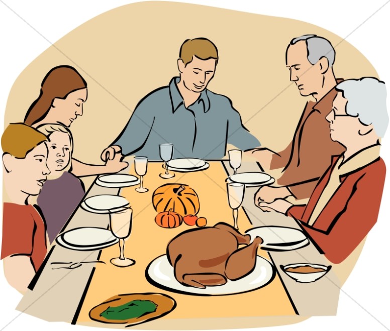 Thanksgiving Prayer Clipart Thumbnail Showcase