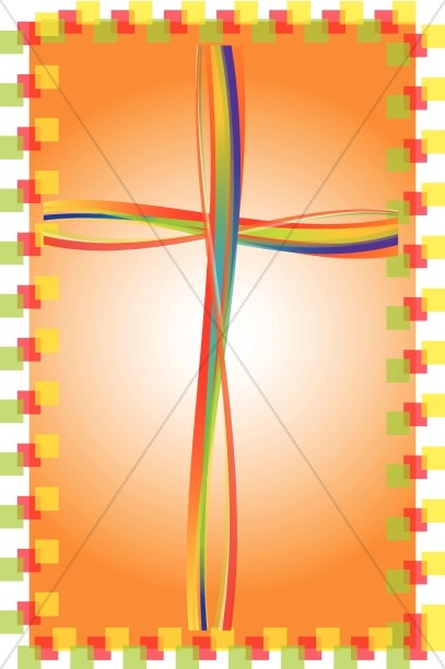 Brightly Colored Cross Clipart Thumbnail Showcase