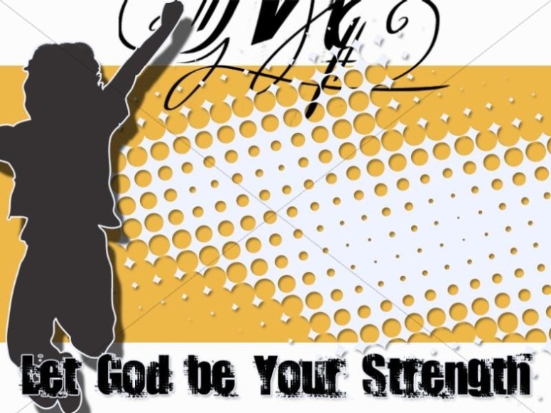Strength of God Christian Background Thumbnail Showcase