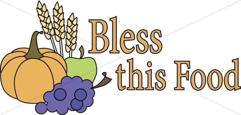 Food and Blessing Word Art