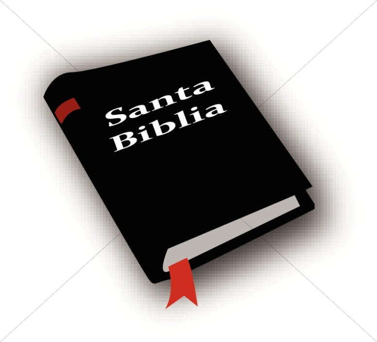 Santa Biblia Clipart  Spanish Word Art