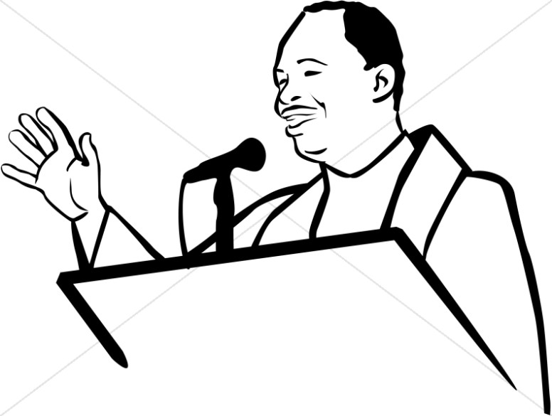 African American Pastor Clipart Thumbnail Showcase