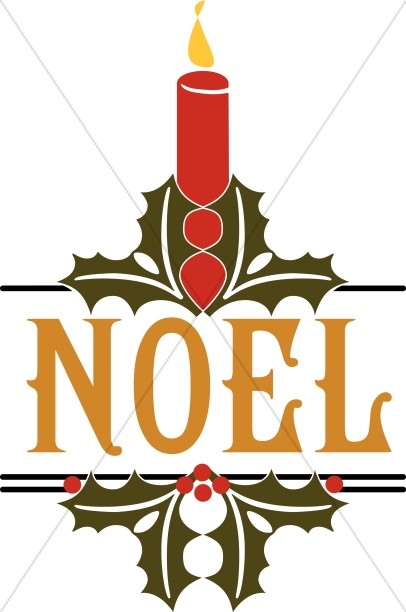 Noel Candle Word Art
