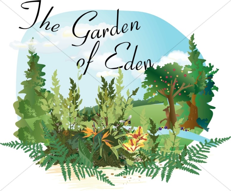 Garden of Eden Word Art