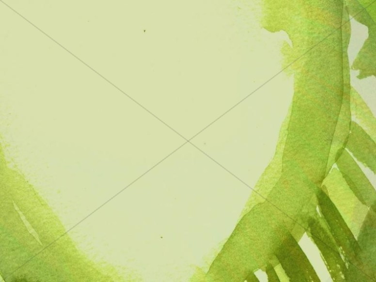 Abstract Green Leaf Worship Service Background Thumbnail Showcase