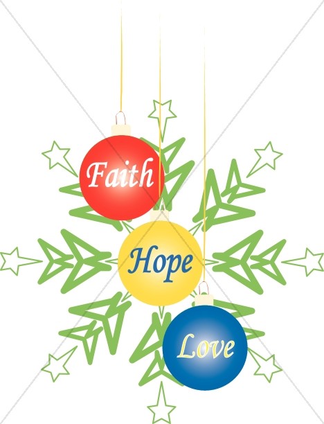 Faith Hope Love Christmas Ornaments Thumbnail Showcase