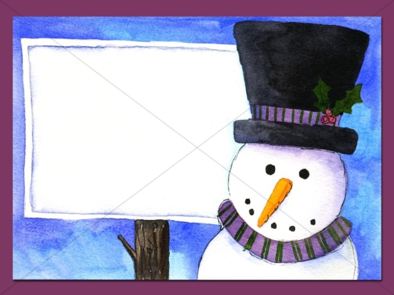Snowman Sign Thumbnail Showcase