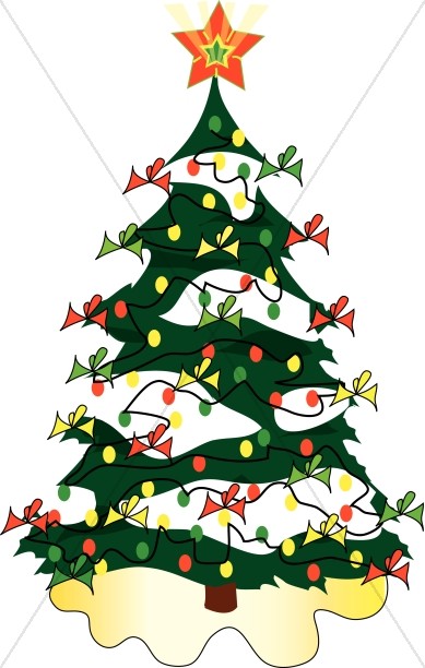 Cute Christmas Tree Clipart Thumbnail Showcase