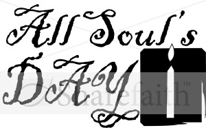 All Souls Day Candle | Event Word Art