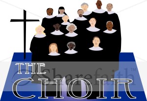 The Choir Clipart | Church Word Art