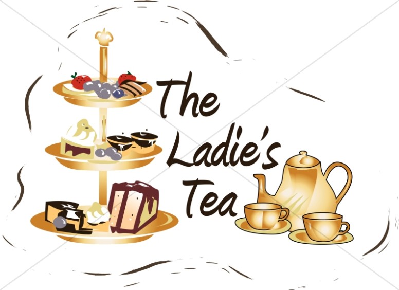 Ladies Tea Clipart Thumbnail Showcase