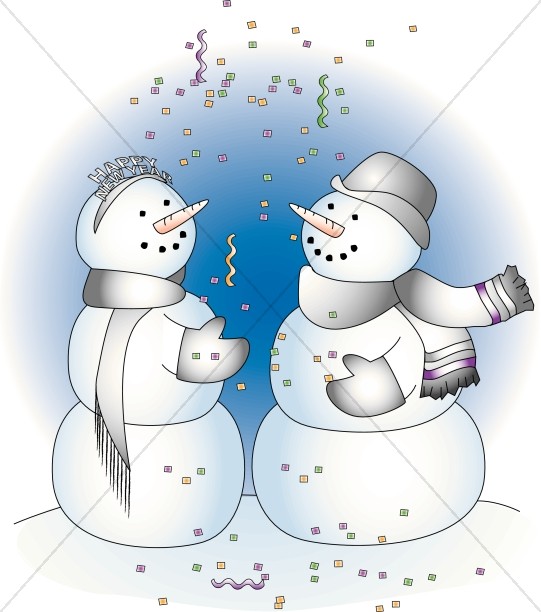 Two Snowman at a Party Thumbnail Showcase