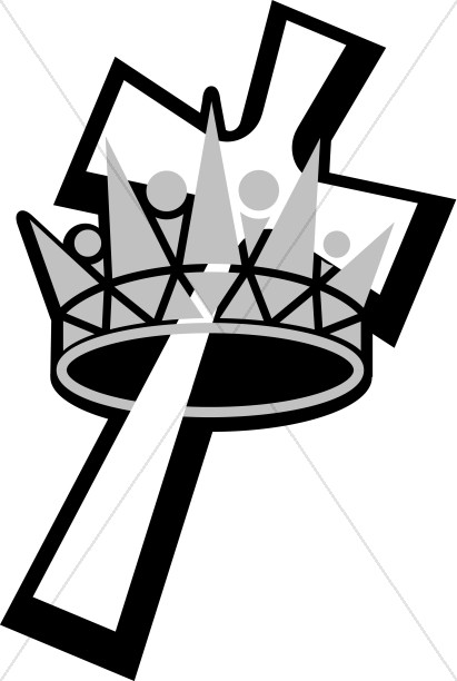 Black and White Crown in Cross Thumbnail Showcase