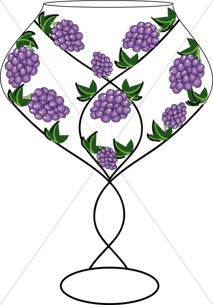 Grapes on a Wine Glass Thumbnail Showcase