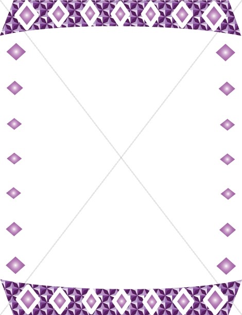 Purple Diamonds Border