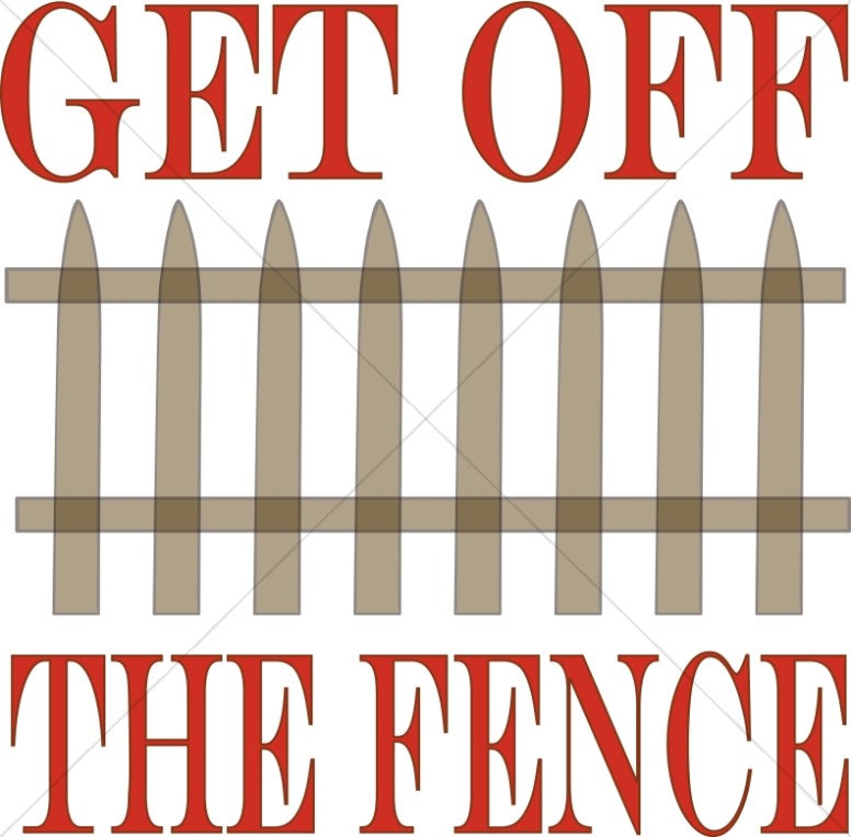 Get off the Fence Clipart Thumbnail Showcase