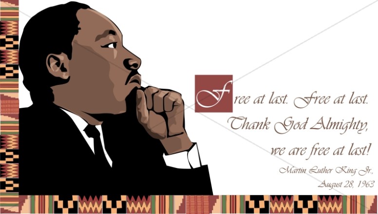 Free At Last MLK Clipart Thumbnail Showcase