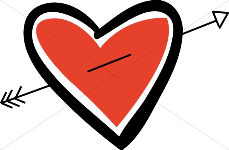 Red Heart with an Arrow Thumbnail Showcase
