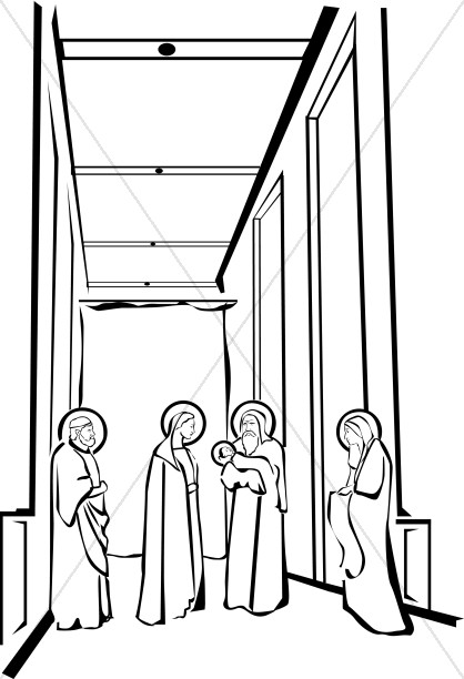 Baby Jesus in the Temple Thumbnail Showcase