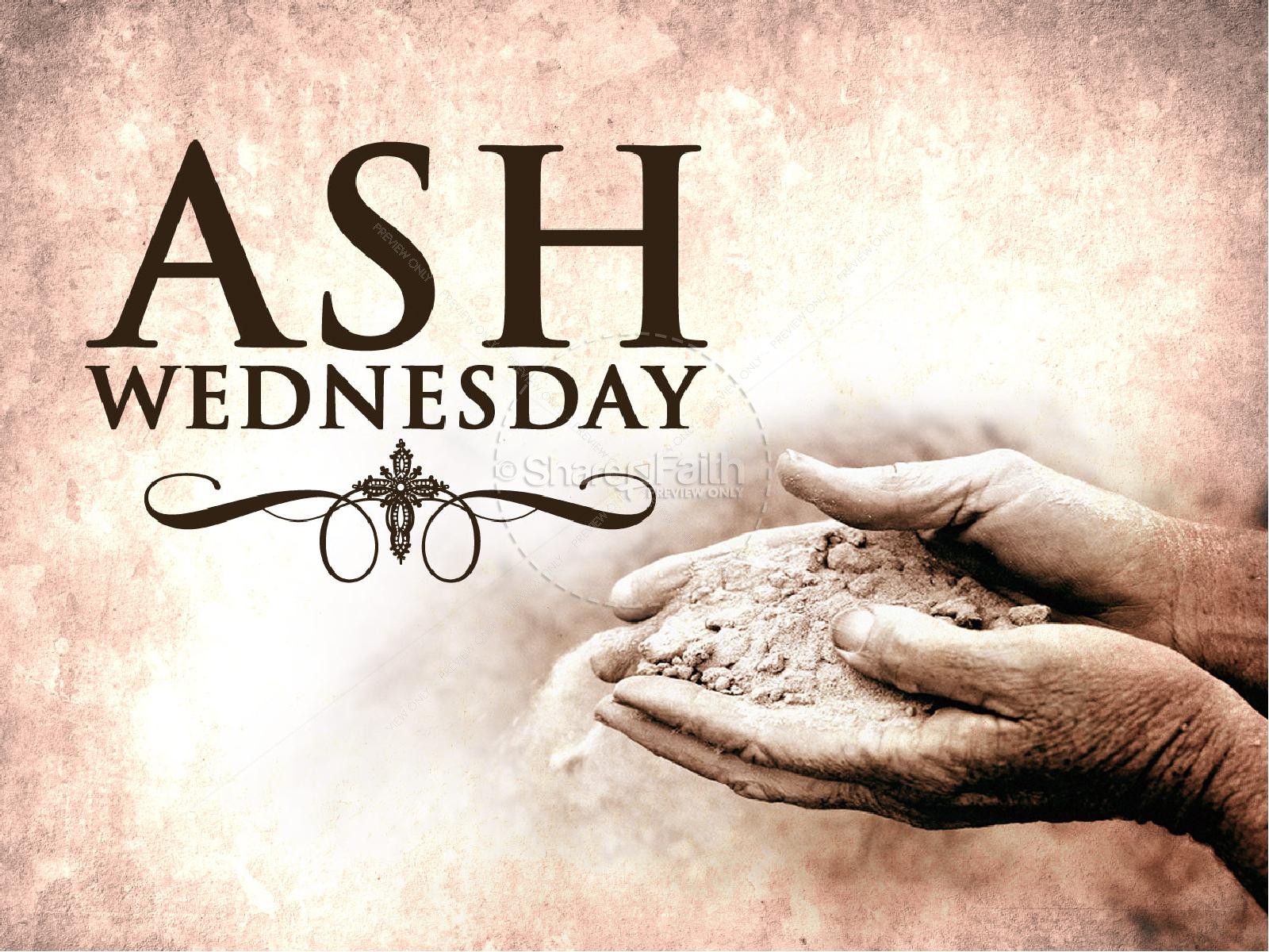 Ash Wednesday Church PowerPoint Thumbnail 1