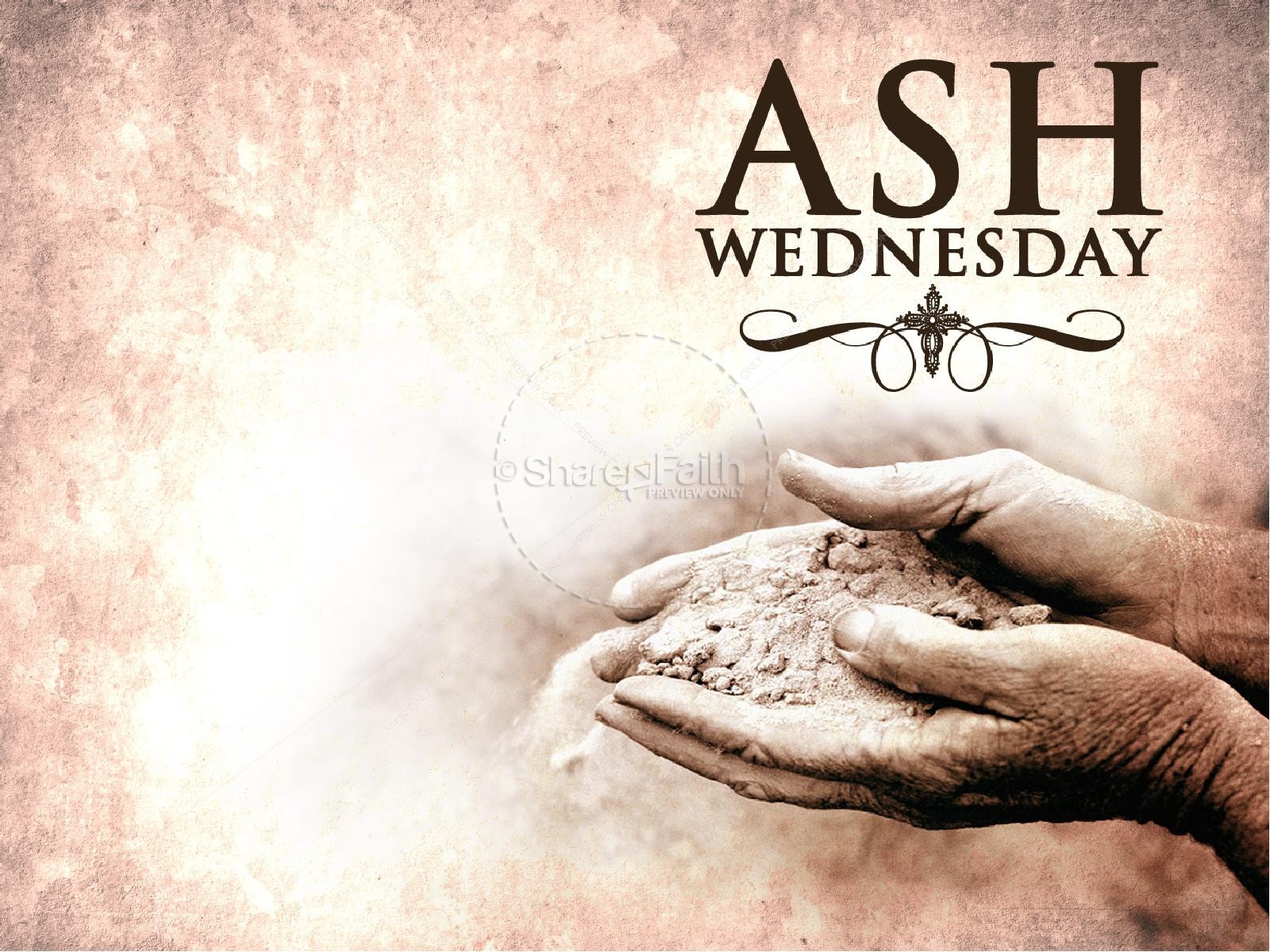Ash Wednesday Church PowerPoint Thumbnail 2