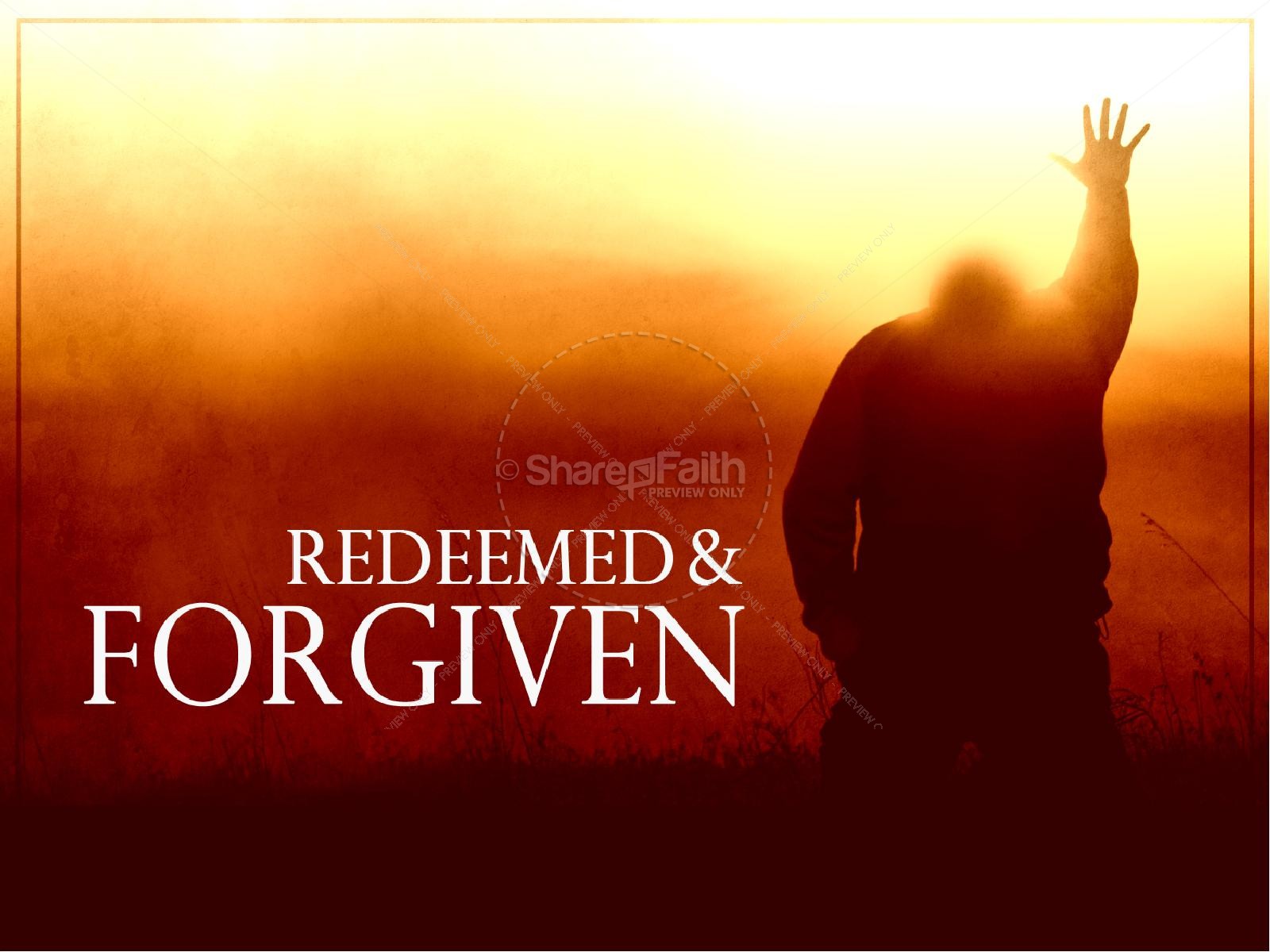 Redeemed Forgiven Christian PowerPoint Thumbnail 1