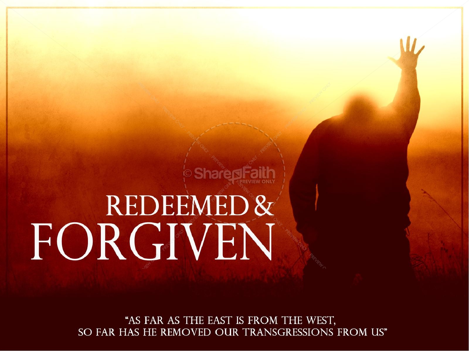 Redeemed Forgiven Christian PowerPoint Thumbnail 2