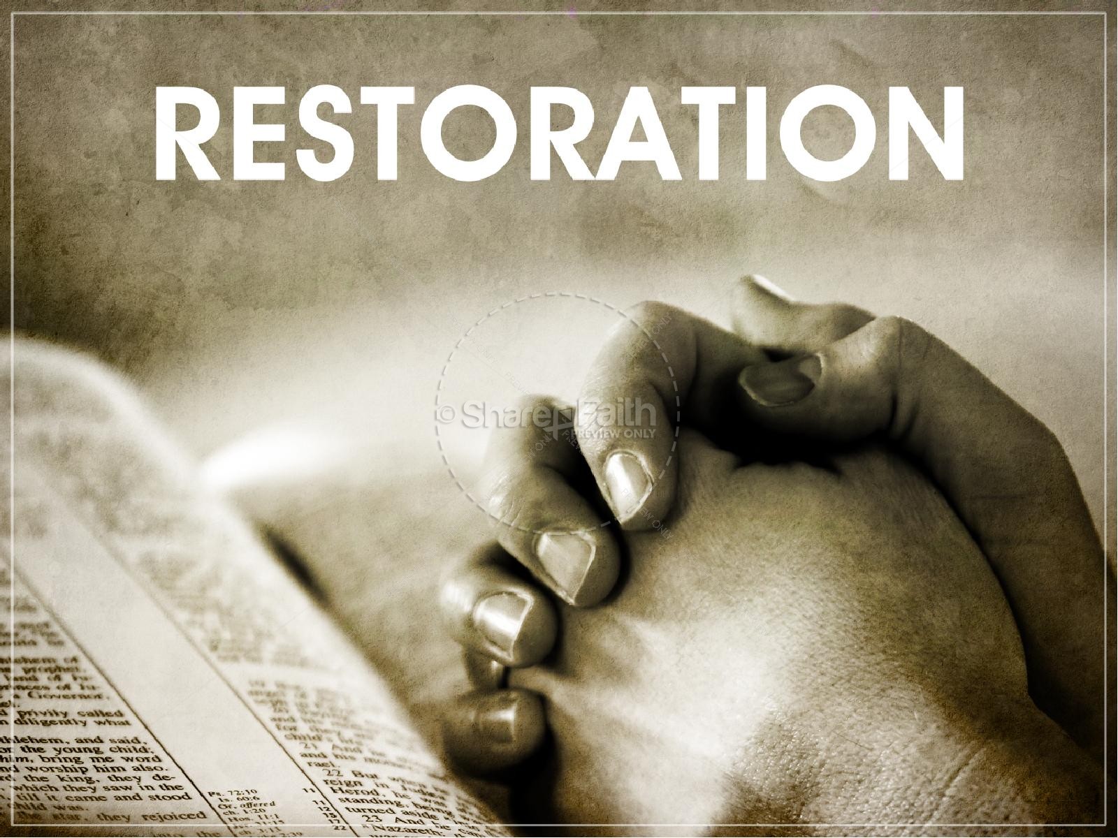Restoration Christian PowerPoint Template Thumbnail 2