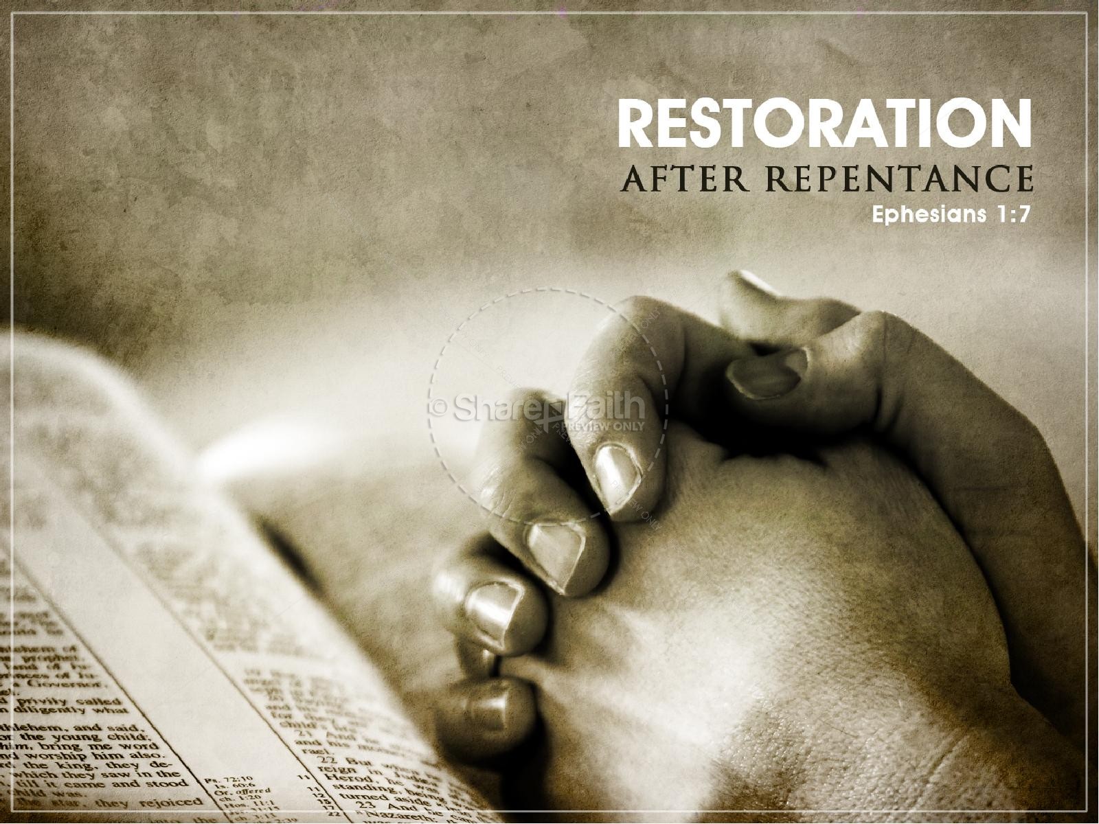 Restoration Christian PowerPoint Template Thumbnail 3