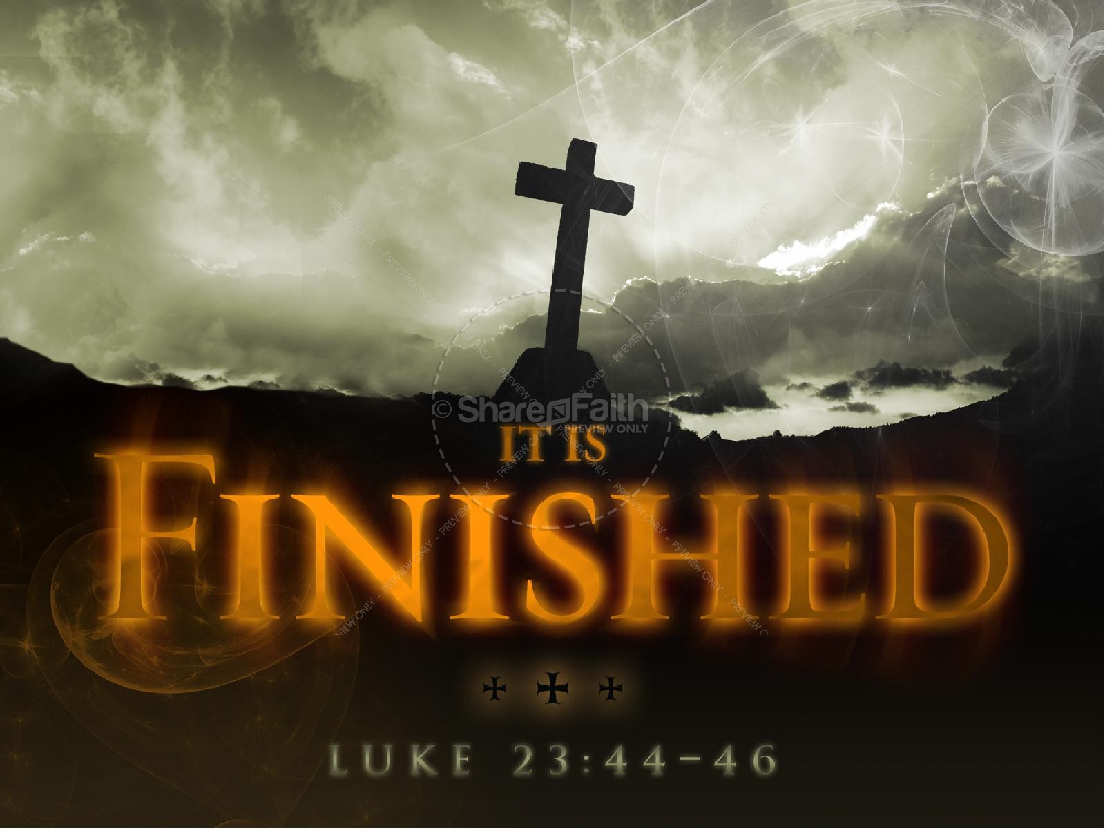 It Is Finished Church PowerPoint Thumbnail 1