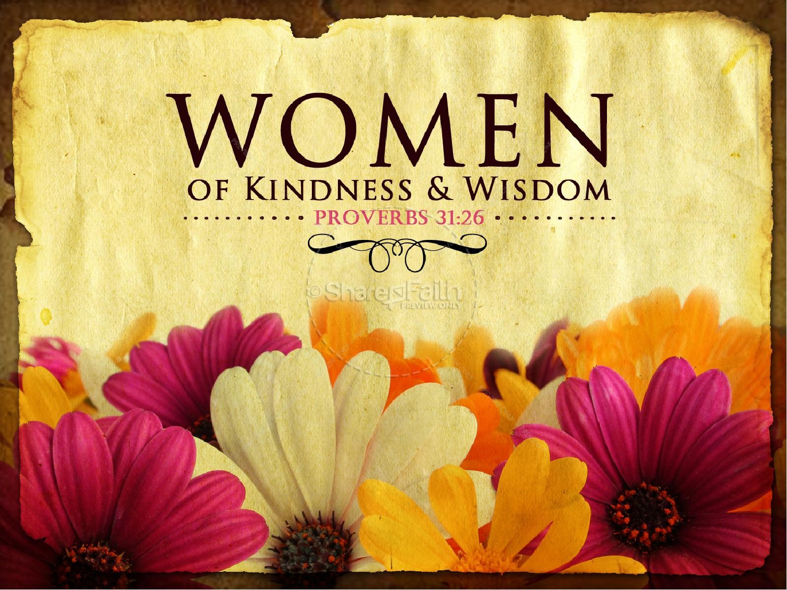 Women of Wisdom Church PowerPoint Thumbnail 1