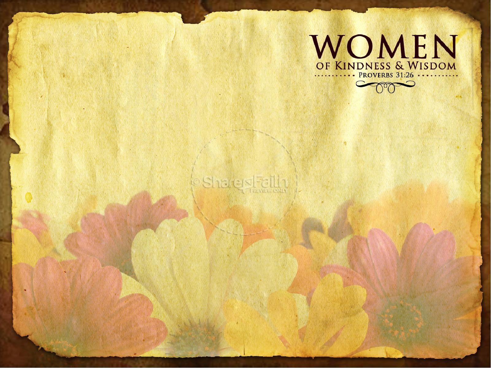 Women of Wisdom Church PowerPoint Thumbnail 3