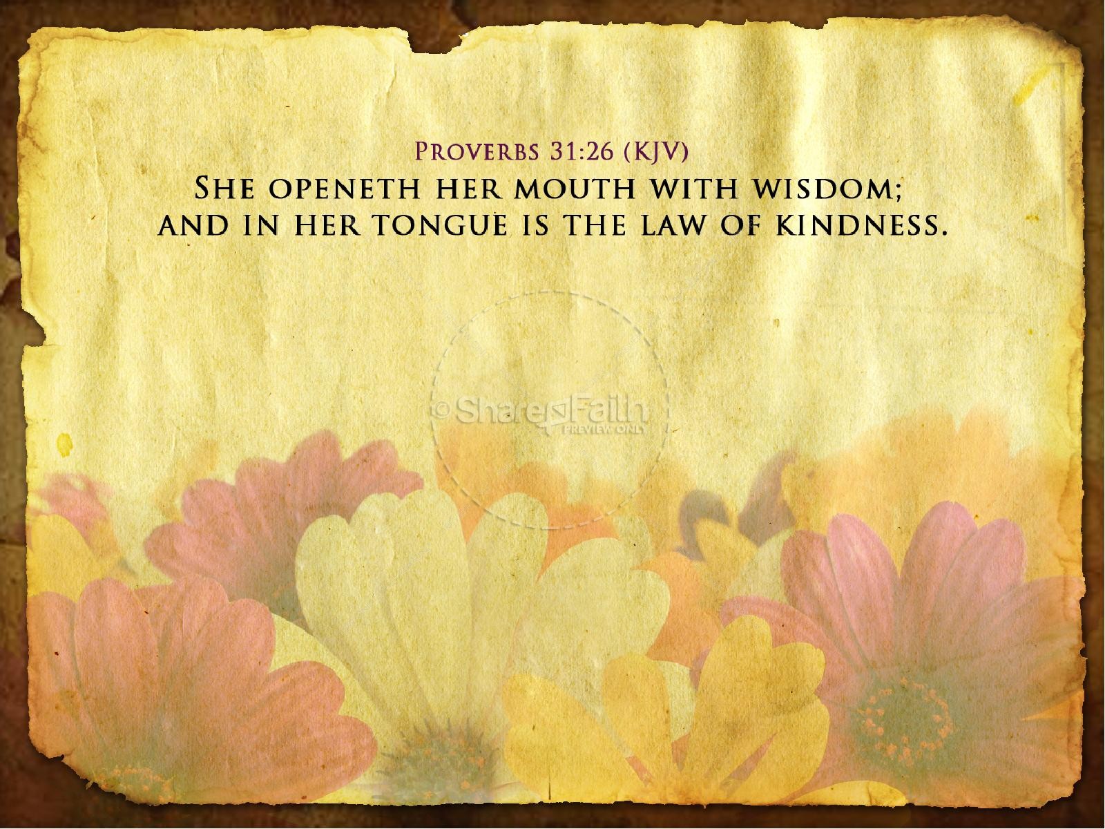 Women of Wisdom Church PowerPoint Thumbnail 4