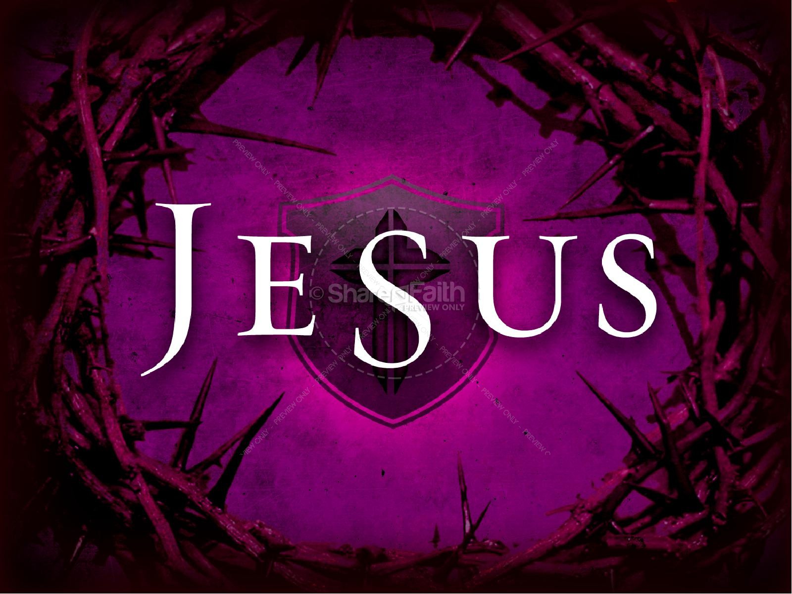 Jesus High Priest Resurrection Easter PowerPoint Template Thumbnail 3