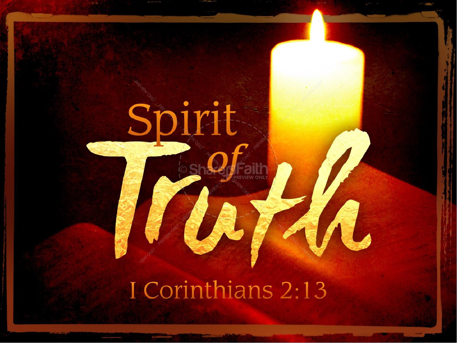 Spirit of Truth PowerPoint Template for Pentecost Thumbnail 1
